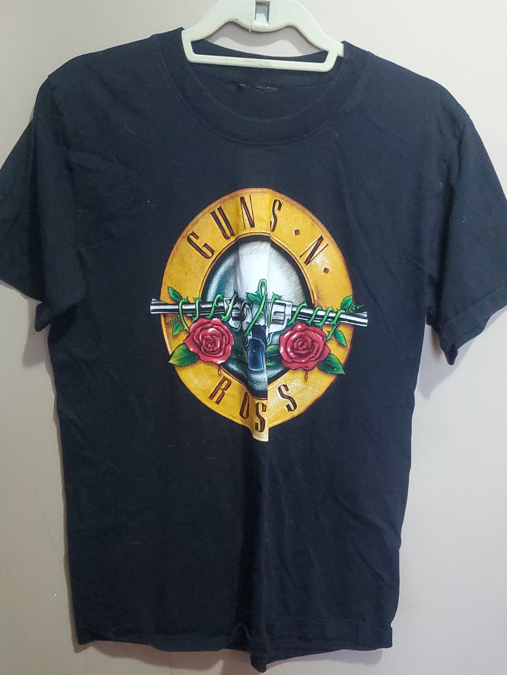 Black Graphic Band T-Shirt Size Large